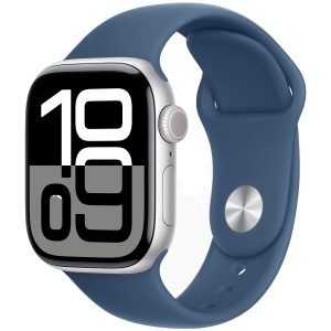 Apple Watch Series 10 GPS 42mm Silver Aluminium Sport Band M/L MWWC3 - Unisex - 42 mm - Smartklocka - Digital/Smartklocka