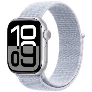 Apple Watch Series 10 GPS 42mm Silver Aluminium Sport Loop MWWD3 - Unisex - 42 mm - Smartklocka - Digital/Smartklocka