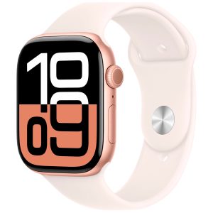 Apple Watch Series 10 GPS 46mm Rose Gold Aluminium Sport Band M/L MWWU3 - Unisex - 46 mm - Smartklocka - Digital/Smartklocka