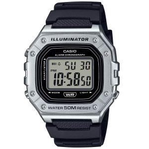 Casio Timeless W-218HM-7AVEF - Unisex - 43 mm - Digital - Quartz - Plexiglas