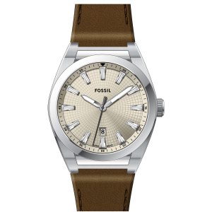 Fossil Everett FS6071 - Herr - 42 mm - Analogt - Quartz - Mineralglas