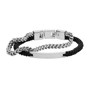 Fossil JF03325040 Armband Nylon JF03325040 - Herr - Stainless Steel