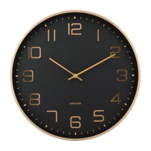 Karlsson Elegance Glow Väggklocka KA5973BK - Unisex - 40 cm