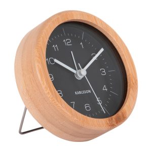 Karlsson Neat Round Väckarklocka KA5923BK - Unisex - 10 cm