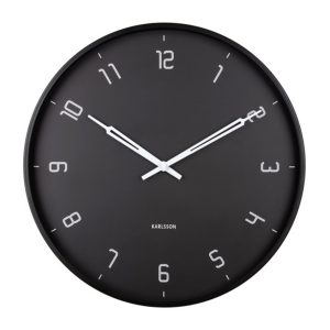 Karlsson Stark Väggklocka KA5950BK - Unisex - 40 cm - Quartz