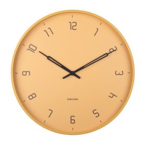 Karlsson Stark Väggklocka KA5950YE - Unisex - 40 cm - Quartz