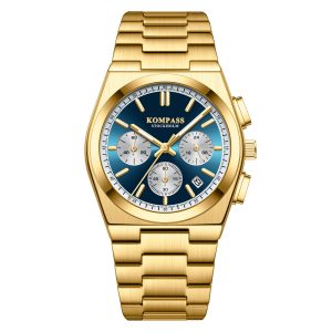 Kompass ChronoMaster Gold Blue