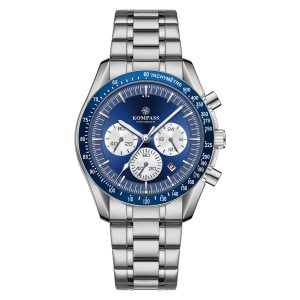 Kompass ChronoSpeed Steel Silver Blue