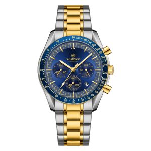 Kompass ChronoSpeed Steel Silver Gold Blue