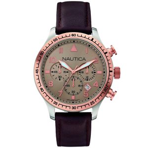 NAUTICA Chronograph A17656G - Herr - 44 mm - Analogt - Quartz - Mineralglas