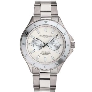 Philippe Palmer Newton Steel Case White Dial