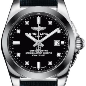 Breitling Damklocka W72348121B1X1 Galactic 29 Sleek Svart/Läder Ø29