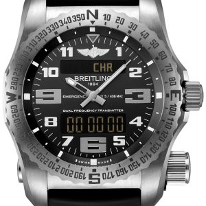 Breitling Herrklocka E76325221B1S1 Emergency Svart/Gummi Ø51 mm