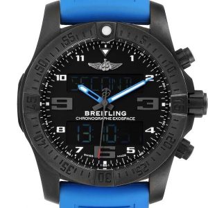 Breitling Herrklocka VB5510H2-BE45-235S-V20DSA.2 Svart/Gummi Ø46 mm