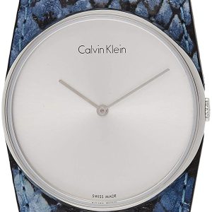 Calvin Klein 99999 Damklocka K5V231 Silverfärgad/Läder Ø39 mm