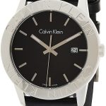 calvin klein 99999 damklocka k7q211c1 svart/läder ø38 mm