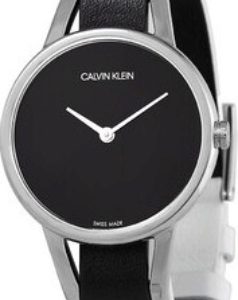 Calvin Klein 99999 Damklocka K9D231LY Svart/Läder Ø32 mm