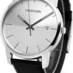 calvin klein 99999 herrklocka k2g2g1cd silverfärgad/läder ø43 mm