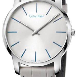 Calvin Klein City Herrklocka K2G211Q4 Silverfärgad/Läder Ø43 mm