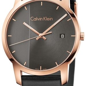 Calvin Klein City Herrklocka K2G2G6C3 Svart/Läder Ø43 mm