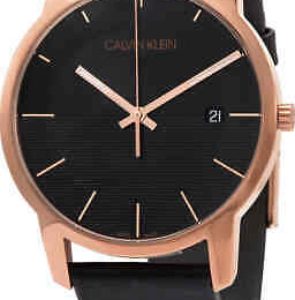 Calvin Klein City Herrklocka K2G2G6CZ Svart/Läder Ø43 mm