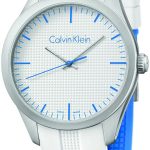 calvin klein color herrklocka k5e51fk6 vit/gummi ø40 mm