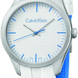 Calvin Klein Color Herrklocka K5E51FK6 Vit/Gummi Ø40 mm