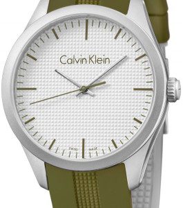 Calvin Klein Color Herrklocka K5E51FW6 Vit/Gummi Ø40 mm