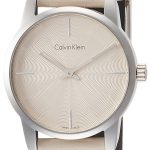 calvin klein damklocka k2g231xh city beige/läder ø31 mm