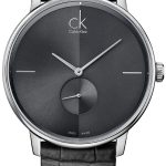 calvin klein damklocka k2y231c3 accent svart/läder ø32 mm