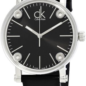 Calvin Klein Damklocka K3B231C1 Cogent Svart/Läder Ø36 mm