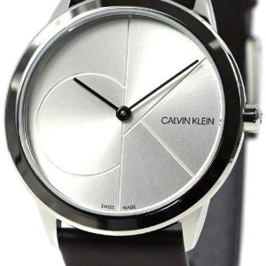 Calvin Klein Damklocka K3M221G6 Silverfärgad/Läder Ø35 mm