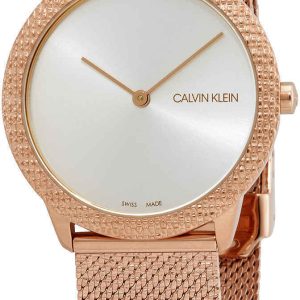 Calvin Klein Damklocka K3M22U26 Minimal Silverfärgad/Roséguldstonat