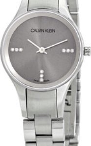 Calvin Klein Damklocka K4323120 Basic Silverfärgad/Stål Ø28 mm