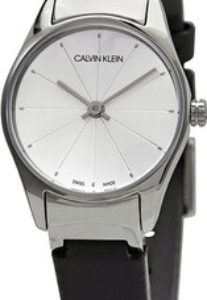 Calvin Klein Damklocka K4D231C6 Silverfärgad/Läder Ø24 mm