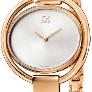 Calvin Klein Damklocka K4F2N616 Impetuous Vit/Roséguldstonat stål