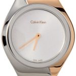 calvin klein damklocka k5n2m1z6 senses silverfärgad/roséguldstonat