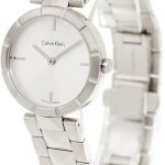 calvin klein damklocka k5t33146 dress silverfärgad/stål ø30 mm