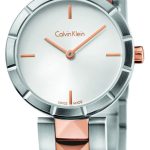 calvin klein damklocka k5t33bz6 dress silverfärgad/roséguldstonat