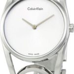 calvin klein damklocka k5u2m146 round silverfärgad/stål ø33.5 mm