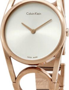 Calvin Klein Damklocka K5U2M646 Round Silverfärgad/Roséguldstonat