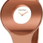 calvin klein damklocka k8c2m616 vit/roséguldstonat stål ø38 mm