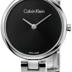 calvin klein damklocka k8g23141 svart/stål ø28 mm