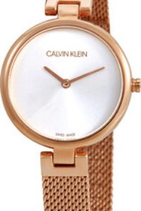 Calvin Klein Damklocka K8G23626 Silverfärgad/Roséguldstonat stål