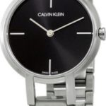 calvin klein damklocka k8n23141 svart/stål ø32 mm