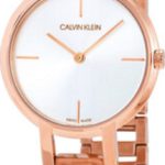 calvin klein damklocka k8n23646 silverfärgad/roséguldstonat stål