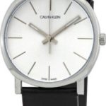 calvin klein damklocka k8q331c6 silverfärgad/läder ø32 mm