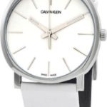 calvin klein damklocka k8q331l2 vit/läder ø32 mm