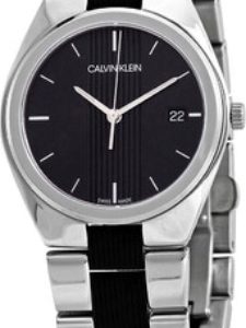 Calvin Klein Damklocka K9E231B1 Svart/Gummi Ø34 mm