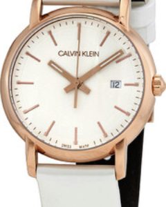 Calvin Klein Damklocka K9H236L6 Silverfärgad/Läder Ø32 mm